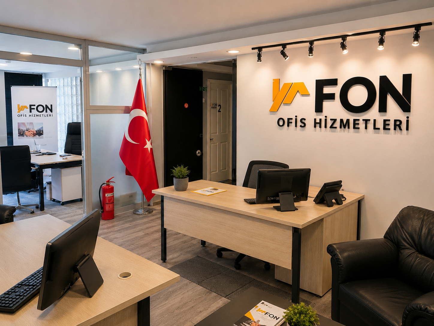 Avcılar Sanal Ofis profesyonel resepsiyon ve çalışma alanı